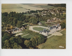 Saint Aubin D'Ecrosville : Le Château, Le Bourg (cp Vierge Vue Aérienne N°0105 Combier) - Saint-Aubin-d'Ecrosville