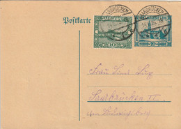 Sarre Entier Postal Saarbrücken 1926 - Postwaardestukken