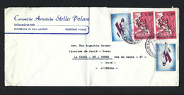 SAINT MARIN 1961:   LSC Pour La Suisse - Storia Postale