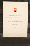 Schweiz, PTT-Booklet Sondermarke "Pro Patria", 1968, ESST - Autres & Non Classés