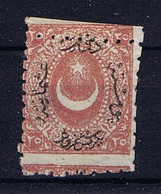 Turkey: Mi 18b   Isf 79 MH/* Mit Falz, Avec Charnière Perforation Displaced A Cheval - Neufs