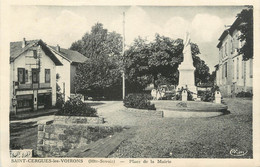 .CPA FRANCE 74 " St Cergues, Place De La Mairie" - Saint-Cergues