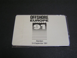 SCOTLAND OFFSHORE EUROPE 91 . - Oil