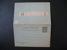 Entier Postal Carte Postale Avec Réponse Payée  Réunion  Type Groupe  Sur  10c   Voir Scan - Lettres & Documents