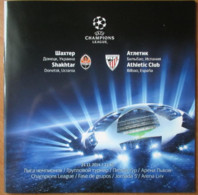 Football Program  UEFA Champions League 2014-15 Shakhtar Donetsk Ukraine - Athletic Club Bilbao  Spain - Libros