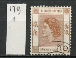 Hong Kong - Honkong - Chine 1957-60 Y&T N°179 - Michel N°181 (o) - 20c Reine Elisabeth II - Used Stamps