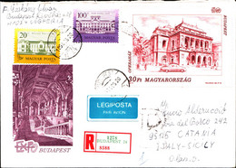 39708) UNGHERIA-RACCOMANDATA CON 30FL.BUDAPEST OPERAHAZ+100FT FERTOD+20FTMARTONVASAR-20-6-1994 - Lettres & Documents