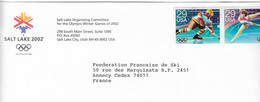 2002 Jeux Olympiques D'Hiver De Salt Lake City: Courrier Du Comité D'Organisation Vers La Fédération Française De Ski - Winter 2002: Salt Lake City