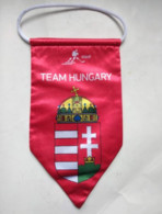 Hockey-  Official Pennant Of The Ice Hockey Federation  Hungary - Autres & Non Classés