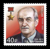 Russia 2020 Mih. 2915 Soviet Intelligence Officer Gevork Vartanian MNH ** - Ongebruikt