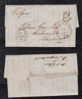 Great Britain 1850 Cover LIVERPOOL To RICHMOND USA BRITISH PACKET 19C Tax - ...-1840 Vorläufer