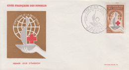 Enveloppe  FDC  1er  Jour   COTE  FRANCAISE  DES  SOMALIS    CROIX  ROUGE    1963 - Sonstige & Ohne Zuordnung