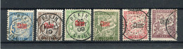 !!! CHINE, SERIE DE TAXES N°1/6 OBLITERATIONS SELECTIONNES - Segnatasse