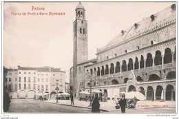 PADOVA:  PIAZZA  DEI  FRUTTI  E  TORRE  MUNICIPALE  -  FP - Plazas De Mercados