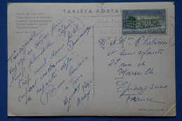 P24 ESPAGNE BELLE CARTE  1963 PALMA POUR EPINAY FRANCE+ AFFRANCHISSEMENT INTERESSANT - Storia Postale