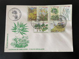 Cape Kap Verde Cabo Verde 2001 Mi. 795 - 800 FDC Plantas Endemicas Plantes Pflanzen Plants - Geneeskrachtige Planten