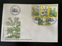 Cape Kap Verde Cabo Verde 2002 Mi. 803 - 806 FDC Plantas Endemicas Plantes Pflanzen Plants Heilpflanzen - Geneeskrachtige Planten