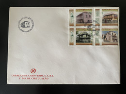 Cape Kap Verde Cabo Verde 2004 Mi. 859 - 862 FDC Sobrados Houses Maisons Häuser - Cape Verde