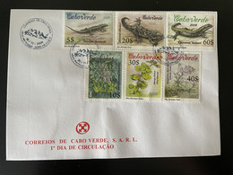 Cape Kap Verde Cabo Verde 2009 Mi. 946 - 951 FDC Serra Malagueta Areas Protegidas Plantes Pflanzen Lézard Lizard Eidechs - Cap Vert