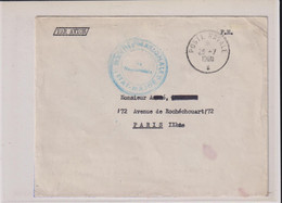 ALGERIE-1 L.CAD-POSTE NAVALE-29/7/62-+cachet Service à La Mer-ETAT MAJOR-AERO 4 MARINE D'ORAN-MERS EL KEBIR - Andere & Zonder Classificatie