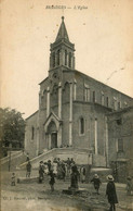 Bessèges * Place Et église Du Village * Enfants - Bessèges