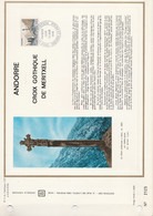 ANDORRE DOCUMENT FDC 1970 CROIX GOTHIQUE - Covers & Documents