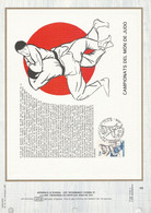 ANDORRE DOCUMENT FDC 1979 CHAMPIONNAT DU MONDE DE JUDO - Covers & Documents