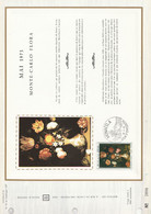 MONACO DOCUMENT FDC 1973 MONTE CARLO FLORA - Briefe U. Dokumente