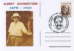 FAMOUS PEOPLE, ALBERT SCHWEITZER, DOCTOR, HUMANIST, PHILOSOPHER, SPECIAL POSTCARD, 2005, ROMANIA - Albert Schweitzer