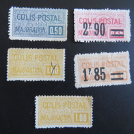 Lot 5 Timbres Colis Postal Majoration - Colis Postaux - Voir Photo - Other & Unclassified