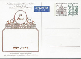 CARTE POSTALE 10 + 15 PFG 55 JAHRE MUENCHENER GANZSACHEN SAMMLER VEREIN - Cartoline Private - Nuovi