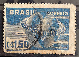 C 248 Brazil Stamp Universal Postal Union UPU Map Postal Service1949 Circulated 1 - Other & Unclassified