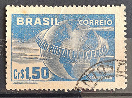 C 248 Brazil Stamp Universal Postal Union UPU Map Postal Service1949 Circulated 13 - Other & Unclassified