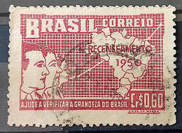 C 254 Brazil Stamp General Census Of Brazil Geography Map 1950 Circulated 24 - Otros & Sin Clasificación