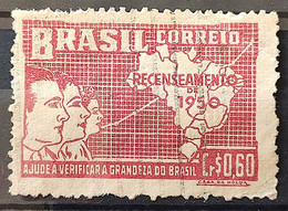 C 254 Brazil Stamp General Census Of Brazil Geography Map 1950 Circulated 25 - Otros & Sin Clasificación