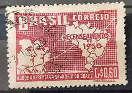 C 254 Brazil Stamp General Census Of Brazil Geography Map 1950 Circulated 27 - Otros & Sin Clasificación