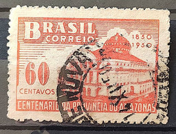 C 257 Brazil Stamp Centenary Amazonas Province Theater Architecture 1950 Circulated 2 - Otros & Sin Clasificación
