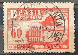 C 257 Brazil Stamp Centenary Amazonas Province Theater Architecture 1950 Circulated 4 - Otros & Sin Clasificación
