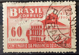 C 257 Brazil Stamp Centenary Amazonas Province Theater Architecture 1950 Circulated 5 - Otros & Sin Clasificación