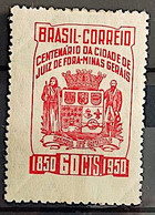 C 258 Brazil Stamp Centenary Of Juiz De Fora Coat Of Arms 1950 1 - Otros & Sin Clasificación