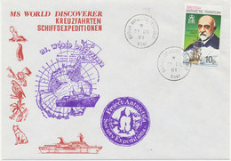 BRITISH ANTARCTIC TERRITORY 1981 Extremely Rare MS World Discoverer Expedition - Covers & Documents