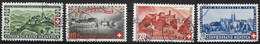 SVIZZERA - 1944 - PRO PATRIA  - SERIE 4 VALORI -  USATA (YVERT 595\598 - MICHEL 431\434) - Other & Unclassified