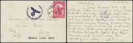 Congo Belge - N°176 Sur CP Vendu Pour Les Invalides Obl Simple Cercle "Inkisi" (1940) > Malines + Censure / Guerre 40-45 - Storia Postale