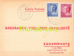 ASSURANCE VIEILLESSE INVALIDITE LUXEMBOURG 1973 BECKERICH NOERDANGE  WAGNER - Lettres & Documents