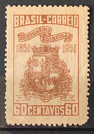 C 261 Brazil Stamp Centenary Joinvile Santa Catarina Brasao 1951 1 - Otros & Sin Clasificación