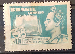 C 265 Brazil Stamp Brazilian Theater Congress Joao Caetano Dos Santos 1951 1 - Otros & Sin Clasificación