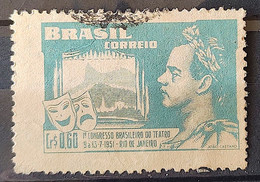 C 265 Brazil Stamp Brazilian Theater Congress Joao Caetano Dos Santos 1951 Circulated 3 - Otros & Sin Clasificación