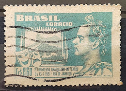 C 265 Brazil Stamp Brazilian Theater Congress Joao Caetano Dos Santos 1951 Circulated 13 - Sonstige & Ohne Zuordnung