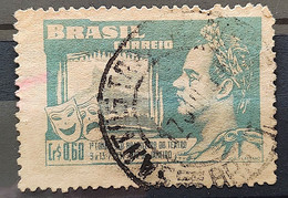 C 265 Brazil Stamp Brazilian Theater Congress Joao Caetano Dos Santos 1951 Circulated 14 - Otros & Sin Clasificación