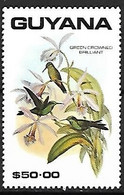Guyana - MNH ** 1990 : Plate Of John Gould (1804 - 1881) :   Green-crowned Brilliant  -  Heliodoxa Jacula - Kolibries